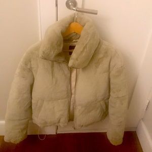 Brand new w tags . faux fur jacket , Womens ,xs